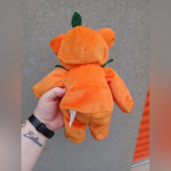 Pre-owned GAC Halloween Teddy Bear Pumpkin Jack O Lantern Plush - Picture 2 of 5